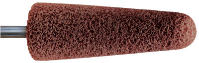Pferd Mounted Point Abrasive Bits, 3/4 in Dia, 2 1/2 in Thick, 30 Grit Alumina, 35101