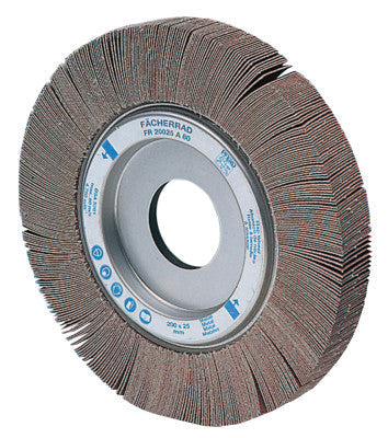 Pferd Arbor Hole Flap Wheels, 4 in x 1 in, 60 Grit, 9,500 rpm, 45532