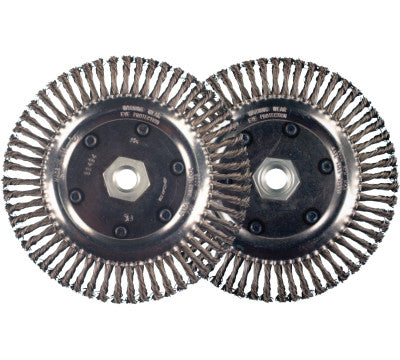 Advance Brush Flared Cup Knot End Brushes, Carbon Steel, 20,000 rpm, 1" x 0.014", 83079