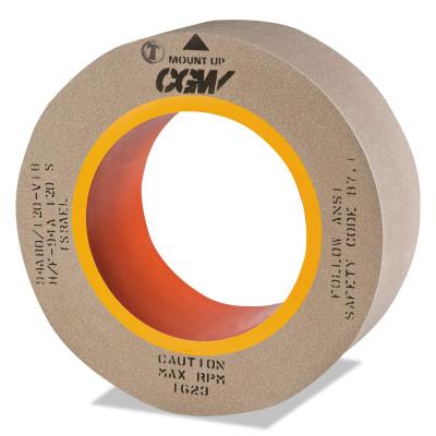 CGW Abrasives Centerless Grinding Wheels, Aluminum Oxide, Type 1, 24 X 20, 12" Arbor, 60, M, 35370