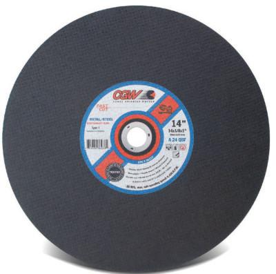 CGW Abrasives Stationary Saw Wheel, 20 in Dia, 3/16 in Thick, 24 Grit Alum. Oxide, 70109