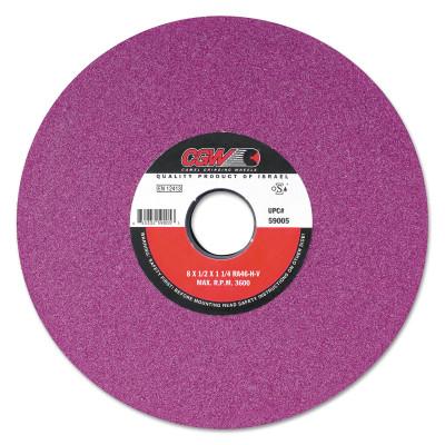 CGW Abrasives Ruby Surface Grinding Wheels,, 8 X 1/2, 1 1/4" Arbor, 46, H, 59005