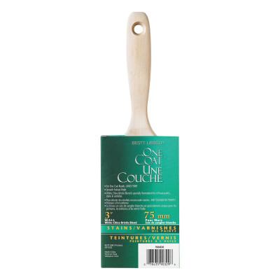 Krylon® Industrial ONE COAT Stain/Varnish Brushes, 11/16" thick, 3" trim, White China, 996840300