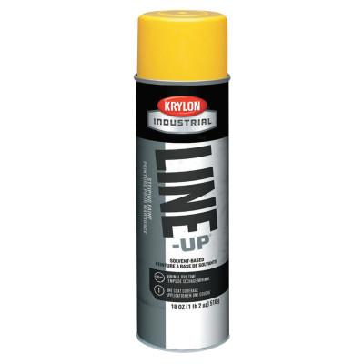 Krylon?? Industrial Line-Up Pavement Striping Paints, 18 oz Aerosol Can, Highway Yellow, K08301007