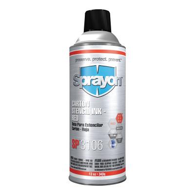 Krylon?? Industrial Stencil Inks, 12 oz Aerosol Can, Red, S03106000