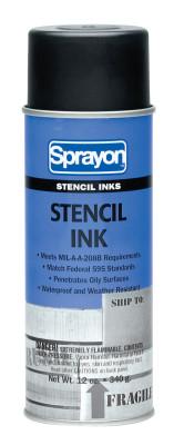 Krylon?? Industrial Stencil Inks, 12 oz Aerosol Can, Green, S03111000