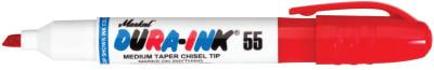 Markal® Dura-Ink® 55 Marker, Red, 1/16 in to 3/16 in, Chisel, 96528