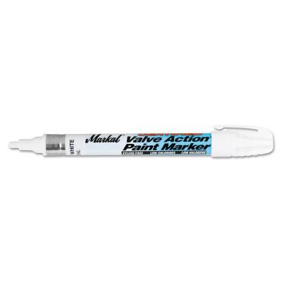 Markal® Valve Action® Certified Paint Marker, White, 96880