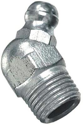 Lincoln Industrial 1/4"-28 SAE Bulk Grease Fittings, 45º Angle-Short Thread,, 5210