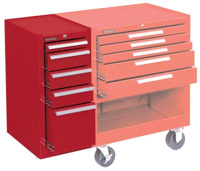 Kennedy Hang-On Cabinets, 13-5/8 in x 18 in x 29 in, 5 Drawers, Smooth Red, 185XR