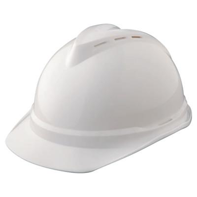 MSA V-Gard 500 Protective Caps, 4 Point Fas-Trac, White, 10034018