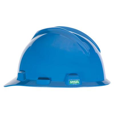 MSA V-Gard 500 Protective Caps, 4 Point Fas-Trac, Blue, 10034019