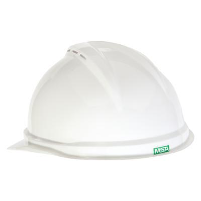MSA V-Gard 500 Protective Caps, 6 Point Fas-Trac, White, 10034027