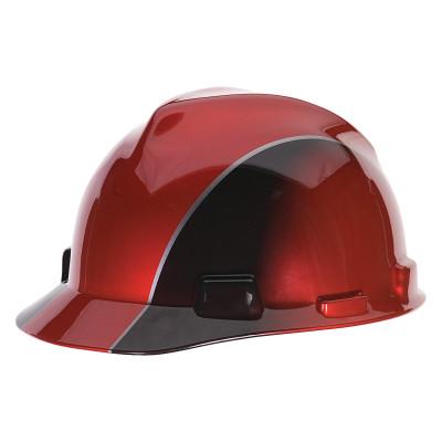 MSA Specialty V-Gard Protective Caps, 4 Point, Cap, Black/Red, 10101535