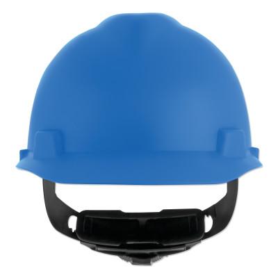 MSA V-Gard® Cap-Style Hard Hat with Fas-Trac® III Suspension, Matte, Blue, 10203082