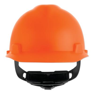 MSA V-Gard® Cap-Style Hard Hat with Fas-Trac® III Suspension, Matte, Orange, 10203087