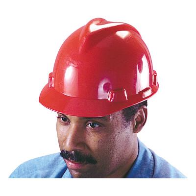 MSA V-Gard Protective Caps, Staz-On, Cap, Red, 463947