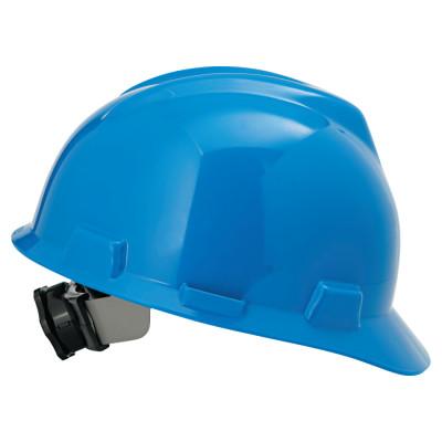 MSA V-Gard Protective Caps, Fas-Trac Ratchet, Cap, Blue, Standard, 475359