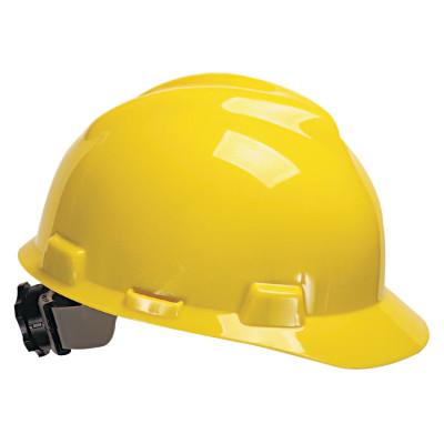 MSA V-Gard Protective Caps, Fas-Trac Ratchet, Cap, Yellow, Standard, 475360