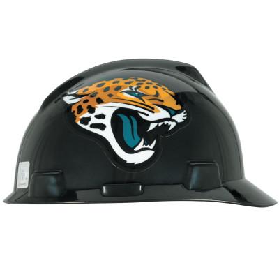 MSA Officially-Licensed NFL V-Gard Helmets, 1-Touch, Jacksonville Jaguars Logo, 818397