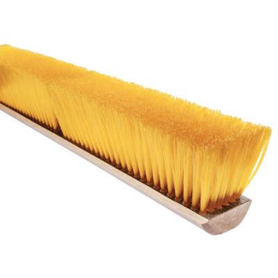Magnolia Brush No. 19 Line Floor Brushes, 18 in Hardwood Block, 3 in Trim L, Yellow Plastic, 1918