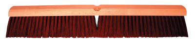 Magnolia Brush No. 22 Line Garage Brush, 18 in Hardwd Block, 3 in Trim L, Coarse Brown Plastic, 2218