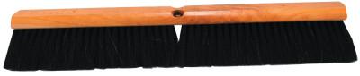 Magnolia Brush No. 9X Line Floor Brush, 24 in, BK Tampico; BK Polystyrene Plastic; BK Horsehair, 924-X