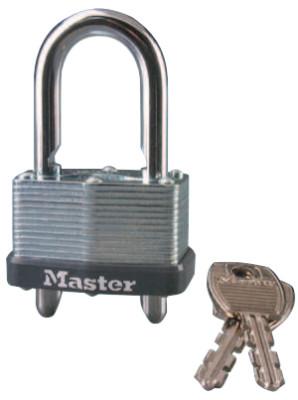 Master Lock No. 510 Warded Adjustable Shackle Padlocks, 9/32 in Diam., 5/8 in L X 13/16 in W, 510D
