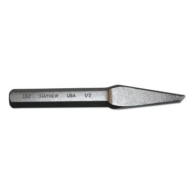 Mayhew™ Half Round Nose Chisel, 8 in Long, 1/2 in Cut, 6 per box, 10505