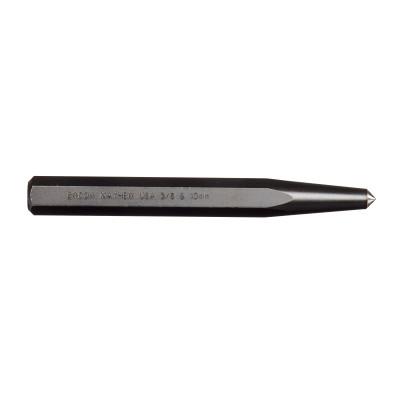 Mayhew™ Center Punch - Full Finish, 6-1/4 in, 3/8 in tip, Alloy Steel, 24004