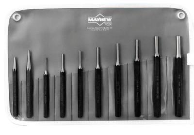 Mayhewƒ?› 10 Pc. Punch Kits, Round; Pointed, English, Pouch, 62005