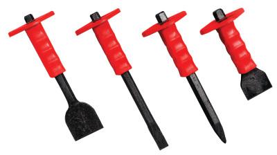 Mayhewƒ?› 4 Pc. Handguarded Tool Sets, English, Cold, Mason, Brick Set, & Floor Chisel, 85002