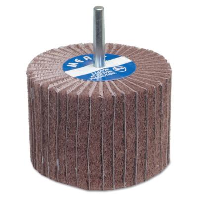 Merit Abrasives Interleaf Flap Wheels with Mounted Steel Shanks, 2 in x 1 in, 80 Grit, 08834138123