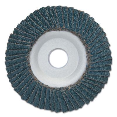 Merit Abrasives Type 29 Zirconia Alumina Contoured PowerFlex Discs,4.5", 80 Grit, 7/8, Aluminum, 08834193425