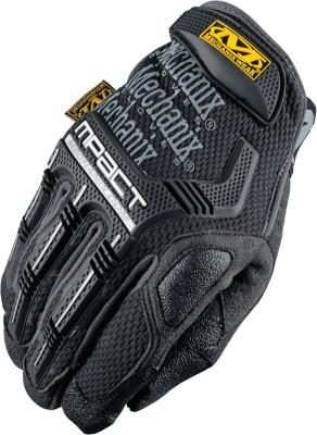 MECHANIX WEAR, INC M-Pact® Mechanics Gloves, Armortex®/D3O®/EVA Foam/Synthetic Leather/TPR/TrekDry®, Size 8, Black/Gray, MPT-58-008