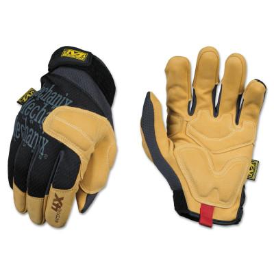 MECHANIX WEAR, INC Material4XÂ® Padded Palm Glove, Black/Tan, Medium, PP4X-75-009