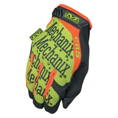 MECHANIX WEAR, INC Original CR5 Cut-Resistant Gloves, Large, Hi-Viz Lime Green/Orange/Gray/Blck, SMG-C91-010