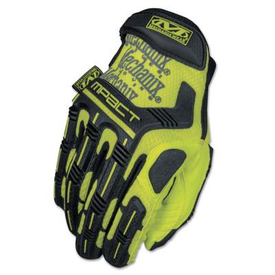 MECHANIX WEAR, INC Safety M-PactÂ® Gloves, Large, Hi-Viz Yellow/Black, SMP-91-010
