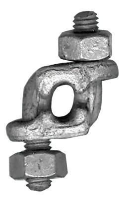 CM Columbus McKinnon Big Orange Mid-Grip Double Saddle Wire Rope Clips, 3/4 in, Galvanized Zinc, M2252