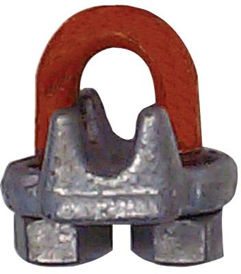 CM Columbus McKinnon Forged Wire Rope Clips, 9/16 in, Galvanized Zinc, M296