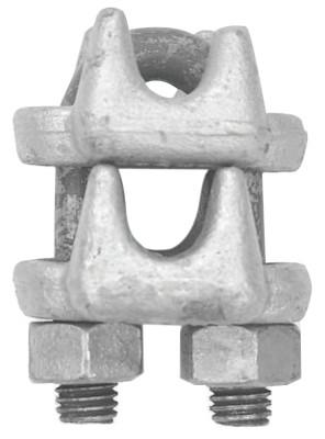 CM Columbus McKinnon Piggy-Back Wedge Socket Rope Clips, 7/8 in, Steel, M253D