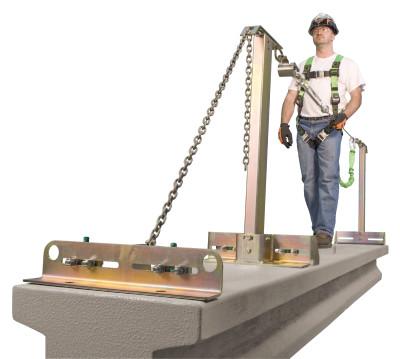 Honeywell SkyGrip Temporary Horizontal Lifeline Systems, Steel, Four Workers, SGS18/120FT