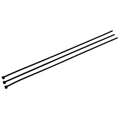 3Mƒ?› Standard Cable Ties, 50 lb Tensile Strength, 14 3/5 in, UV Black, 500 per bag, 593056