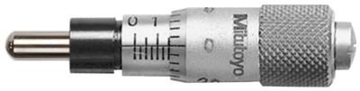 Mitutoyo Series 148 Micrometer Heads, 0-0.25", .001", Stem Dia. 0.25", Spherical Spindle, 148-206