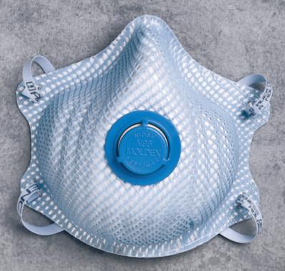 Moldex 2500 Series N95 Particulate Respirators, Half-facepiece, 2-Strap, M/L, 10/bag, 2500N95