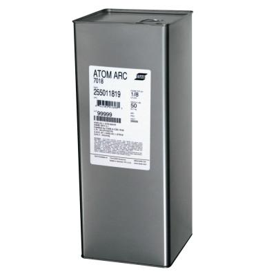 Esab Welding Atom Arc 7018 Electrode, 1/8 in Diameter, 14 in Long, 50 lb Can, 255011819