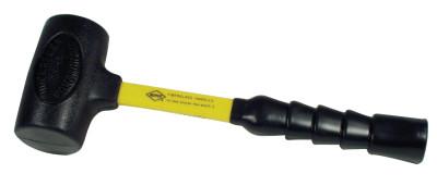Nupla?? Power Drive Dead Blow Hammers, 2 lb Head, 13 3/4 in Handle, Yellow, 10-027