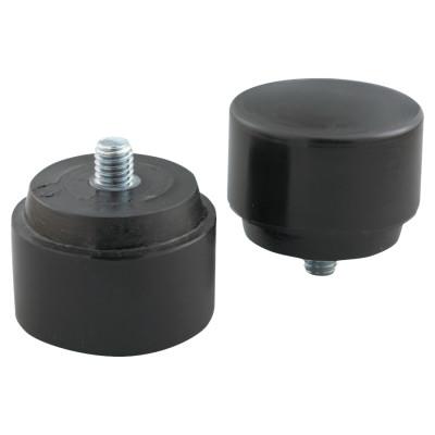 Nupla?? NUPLAFLEX Soft Face Hammer Striking Tips, 2 in, Yellow, Extra Hard, 15-209