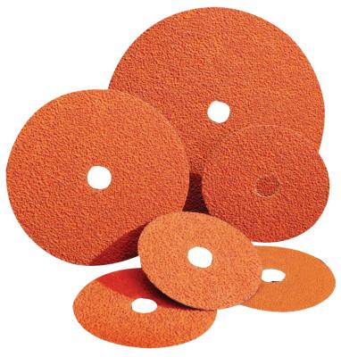 Saint-Gobain Blaze Coated Fiber Discs, Ceramic, 4 1/2 in Dia., 24 Grit, 69957398000