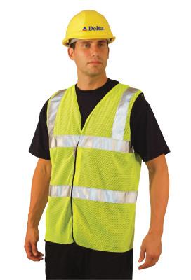 OccuNomix Class 2 Mesh Vests with 3M Scotchlite Reflective Tape, 3X-Large, Hi-Viz Orange, LUX-SSCOOLG-O3X